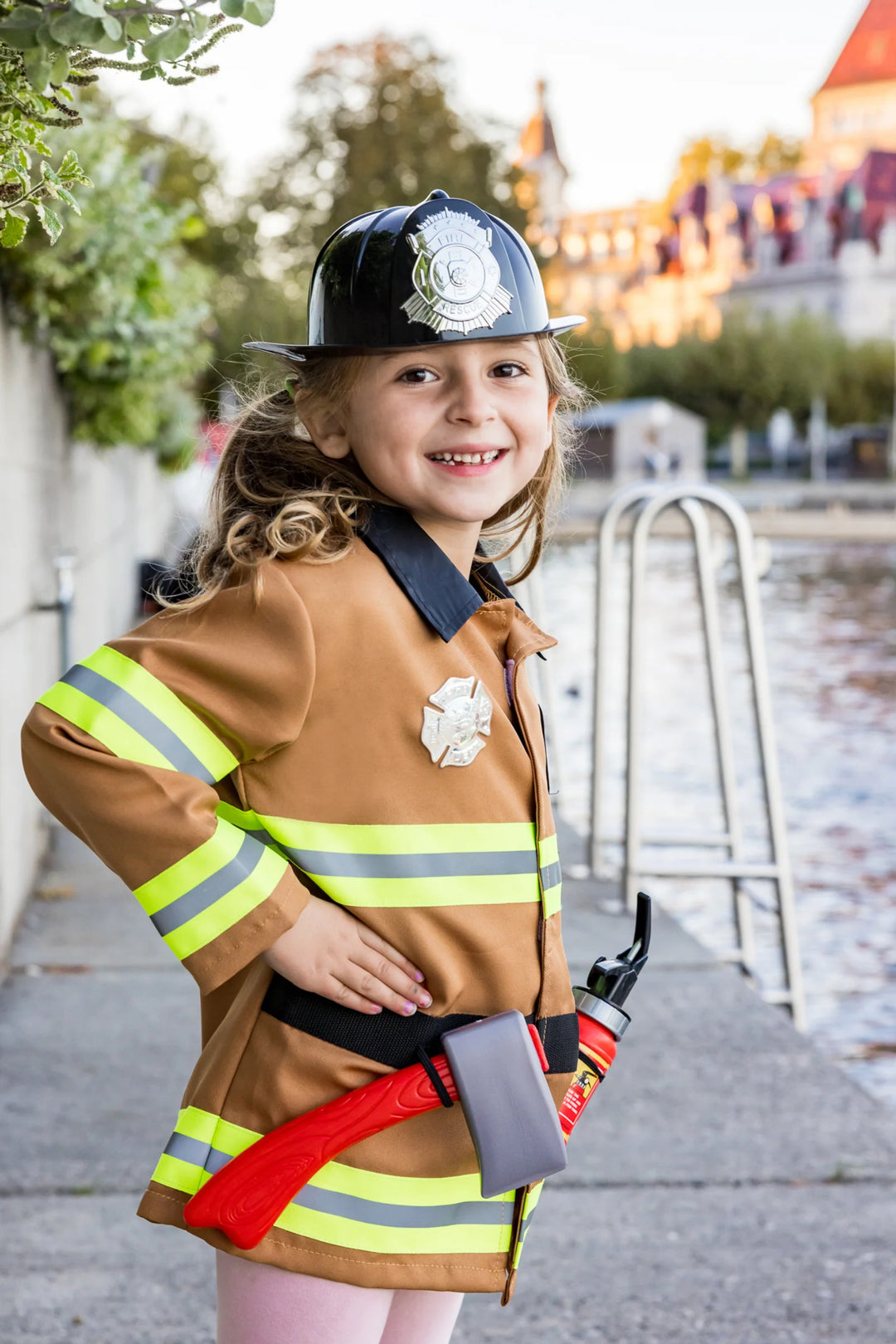 Tan Firefighter Set with Accessories | Great Pretenders