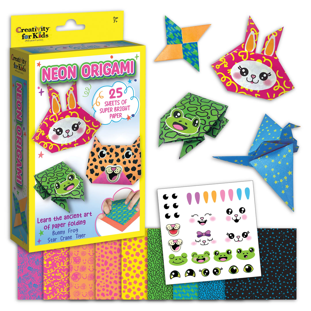 Neon Origami Mini Kit | Creativity for Kids