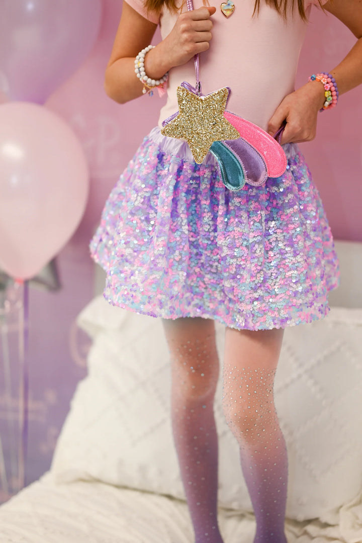 Purple Party Sequins Skirt | Great Pretenders