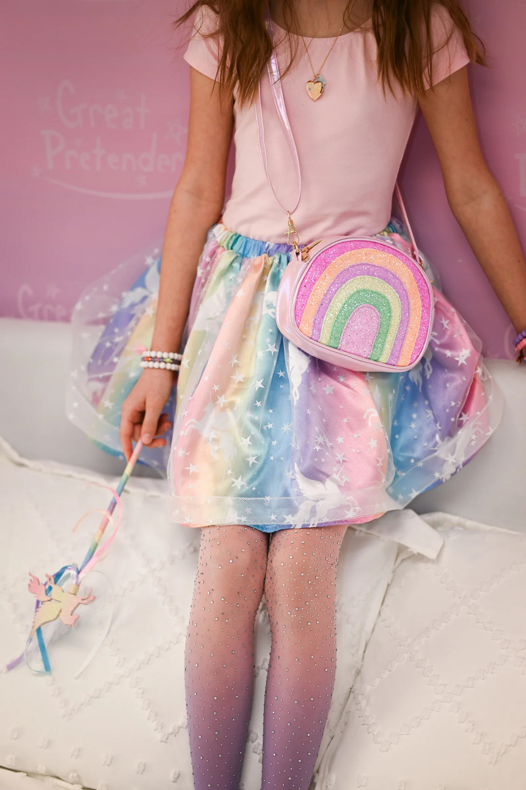 Enchanted Unicorn Skirt & Wand Set | Great Pretenders