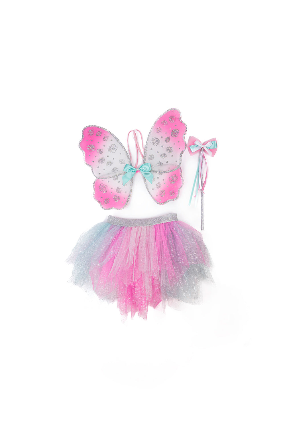 Think Mint Pink Skirt, Wings, & Wand, Size 4-6 | Great Pretenders