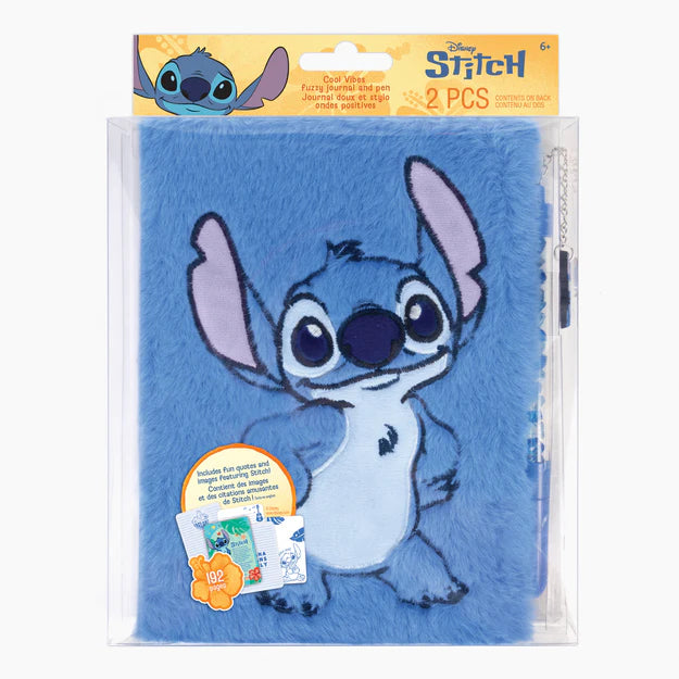 Disney's Stitch Fuzzy Journal & Pen | Make It Real