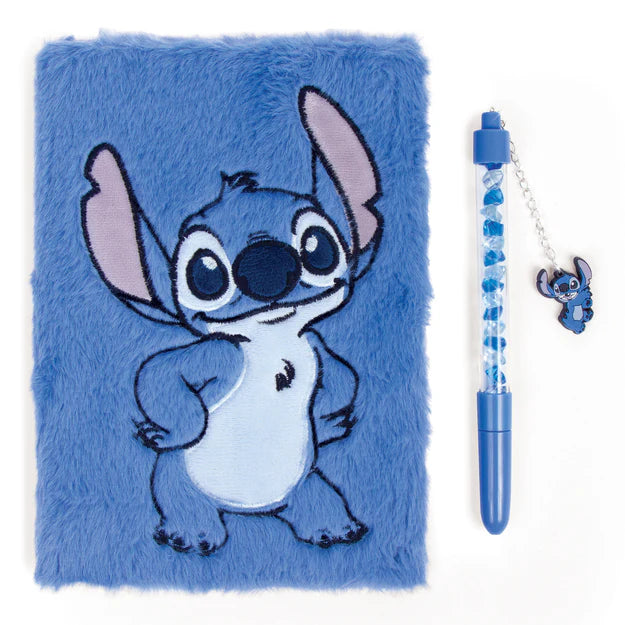 Disney's Stitch Fuzzy Journal & Pen | Make It Real