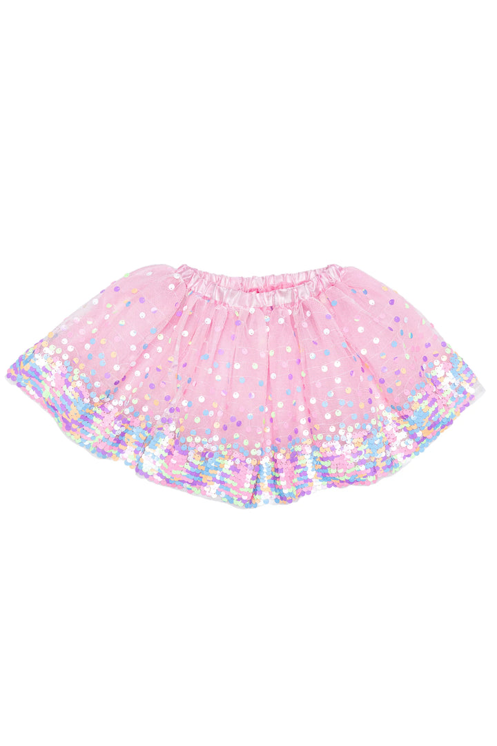 Neon Pink Party Fun Sequins Skirt | Great Pretenders