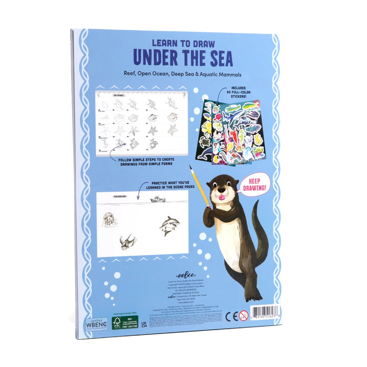 Learn To Draw Under the Sea with Stickers | eeBoo