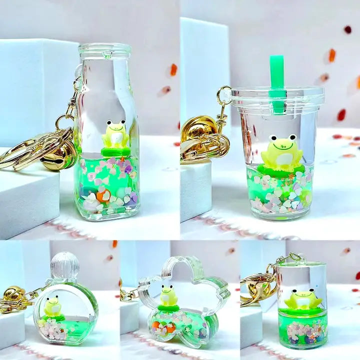 Frog Boba Floaty Key Charm