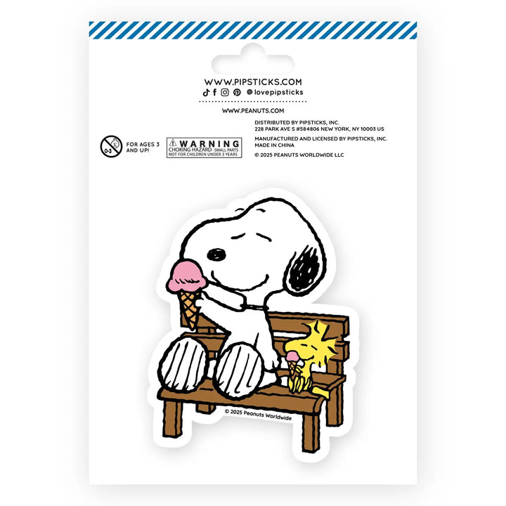Peanuts Ice Cream Scratch 'n Sniff (2ct) Stickers | Pipsticks