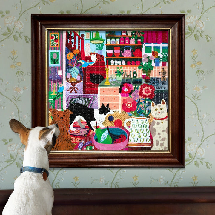 Pets in the Kitchen 1000 Sq Puzzle | eeBoo