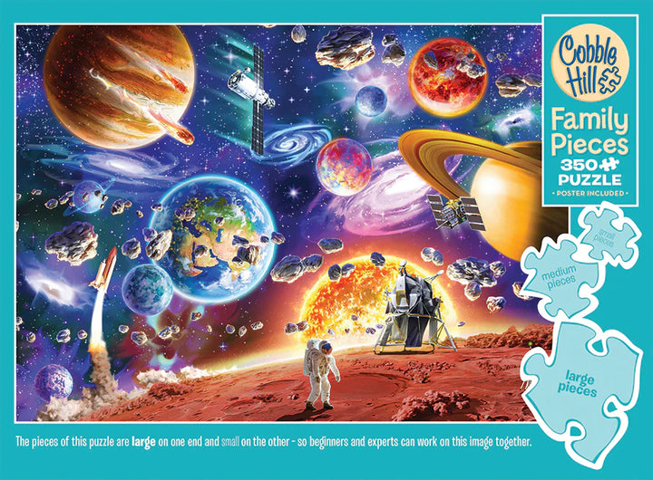 Space Travels Family Puzzle - 350 Pieces | Cobble Hill