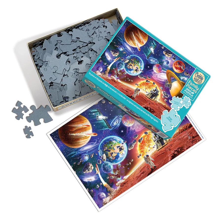 Space Travels Family Puzzle - 350 Pieces | Cobble Hill