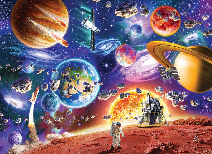 Space Travels Family Puzzle - 350 Pieces | Cobble Hill