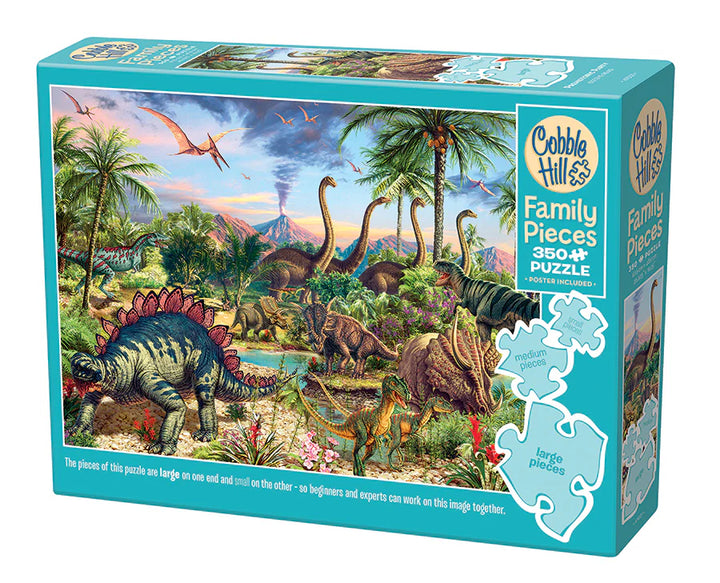 Prehistoric Party Family Puzzle - 350 Pieces | Cobble Hill