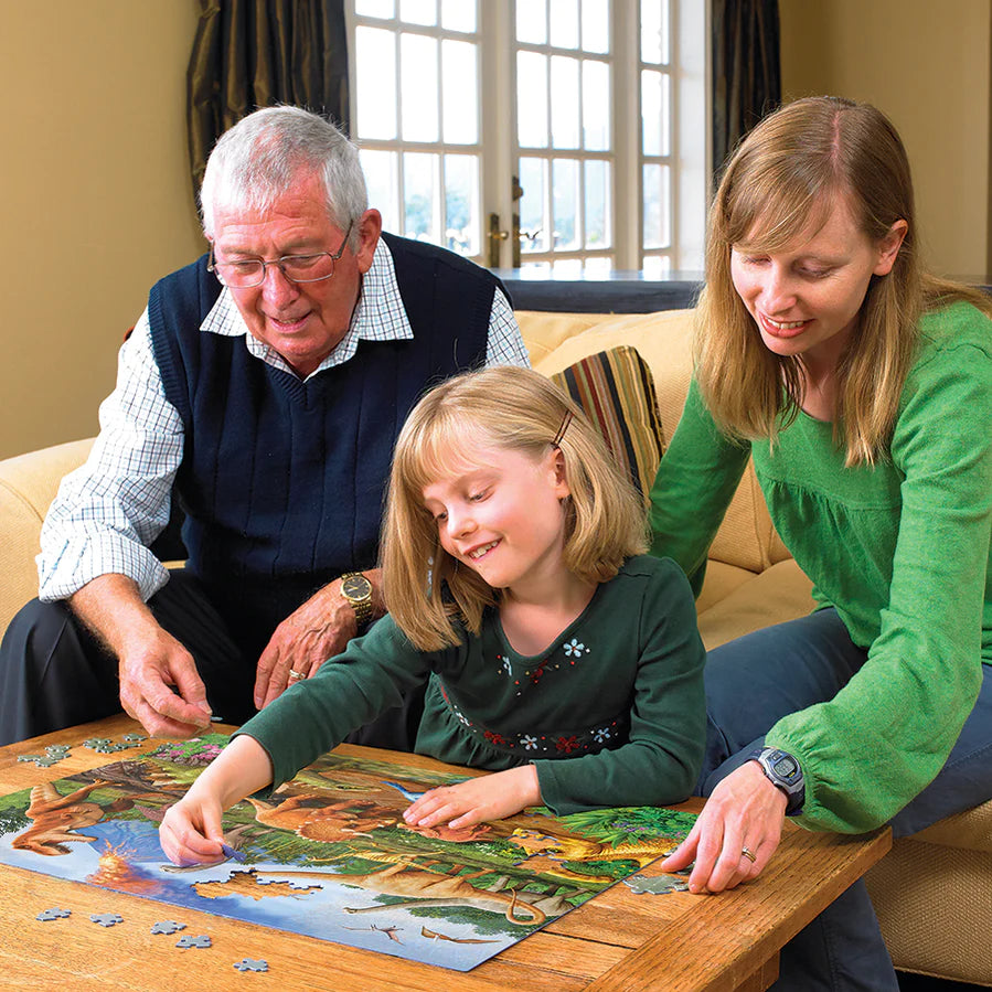 Dinos Family Puzzle - 350 Pieces | Cobble Hill