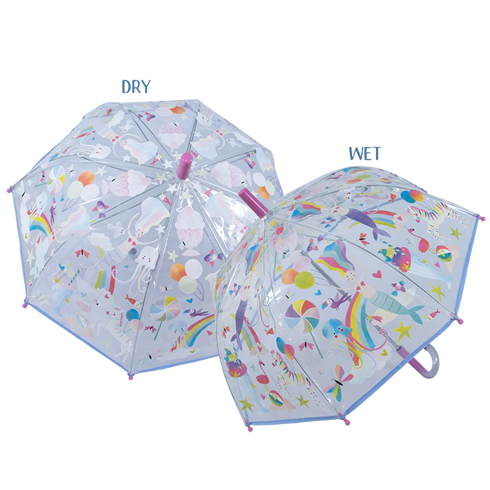 Fantasy Transparent Color Changing Umbrella | Floss and Rock- LOCAL PICK UP ONLY