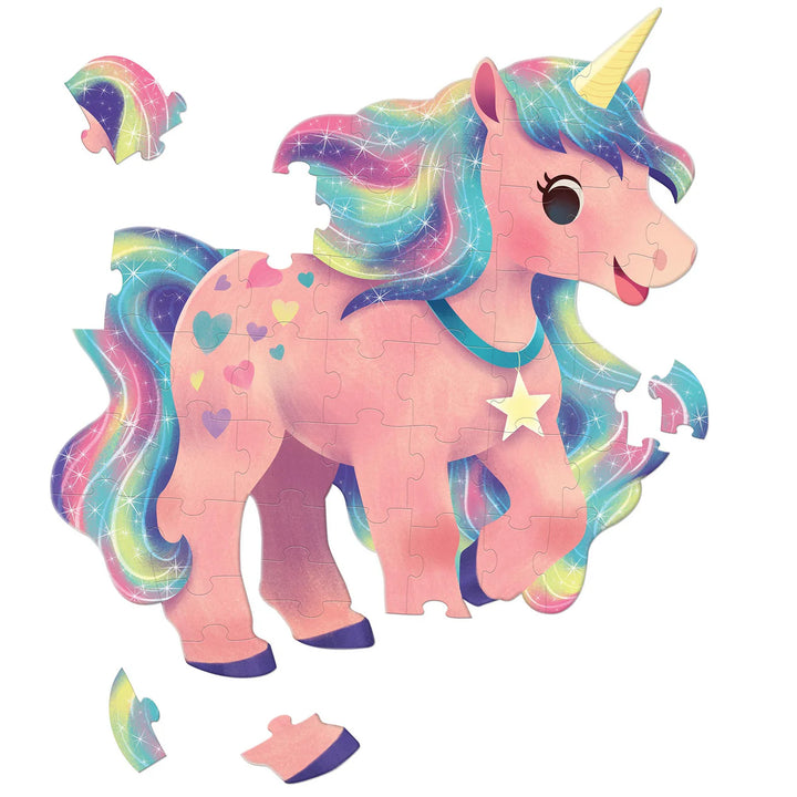 Jumbo Unicorn Shaped Puzzle - 48 pc | Crocodile Creek
