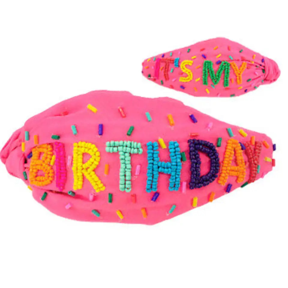 Beaded Birthday Headband | Mavi Bandz