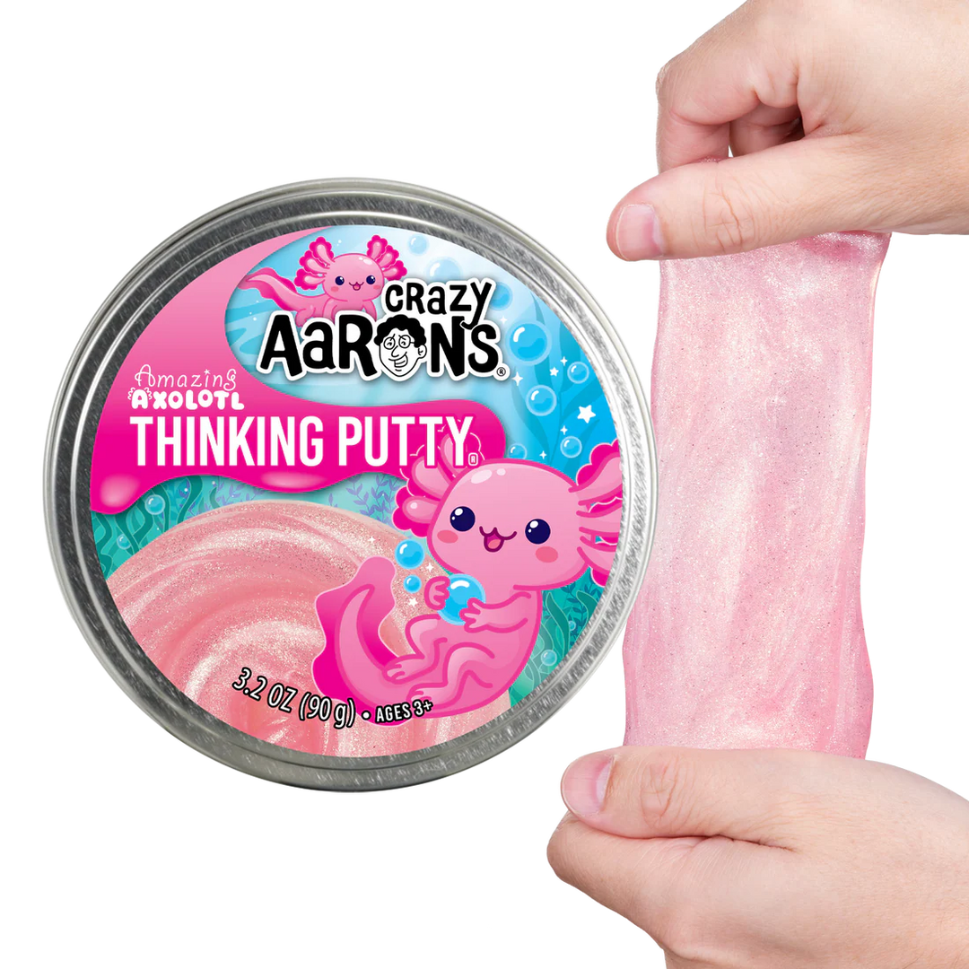 Amazing Axolotl - Full Size 4" Thinking Putty  | Crazy Aarons