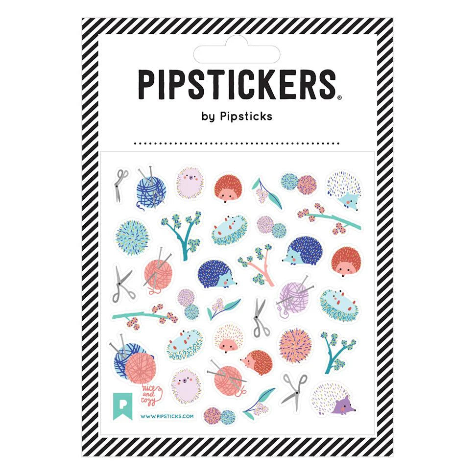 Knittin’ Hedgies Stickers | Pipsticks