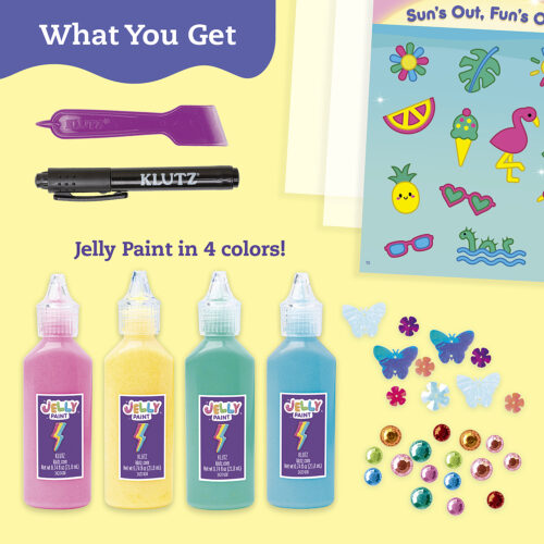 Paint & Peel Jelly Stickers: Glitter Goals! | Klutz