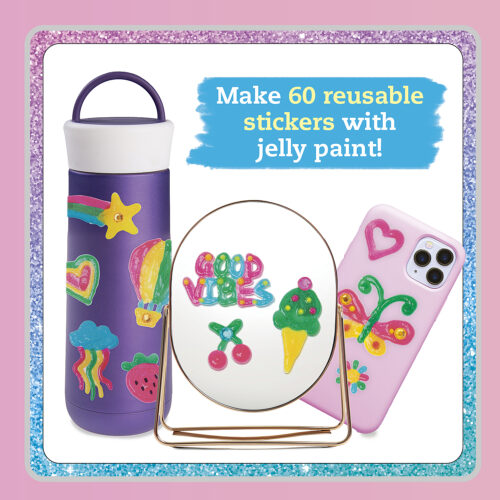 Paint & Peel Jelly Stickers: Glitter Goals! | Klutz