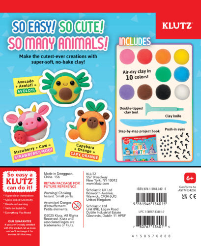 Air-Dry Clay Animal Party! | Klutz