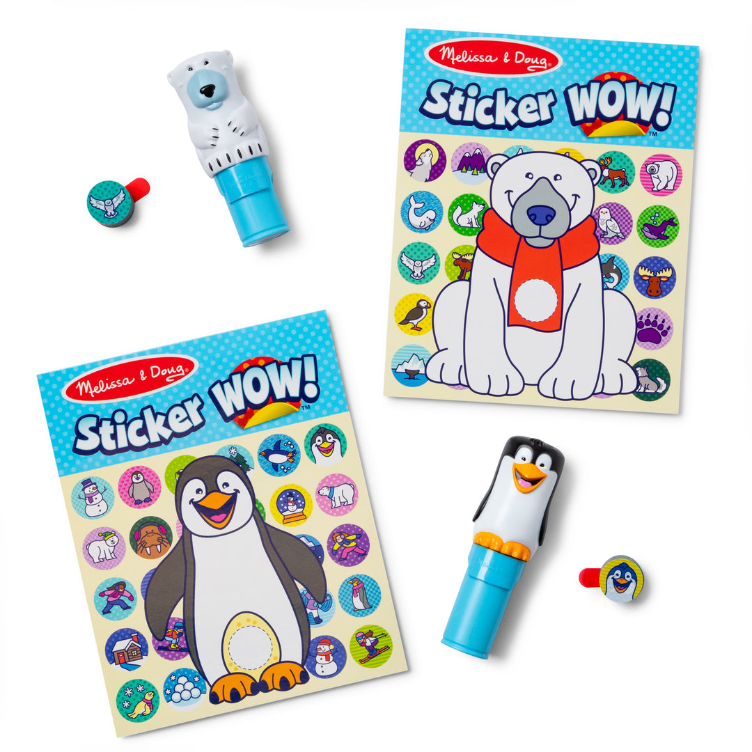 Sticker WOW!® Activity Pad & Sticker Stamper Value Pack - Winter | Melissa & Doug