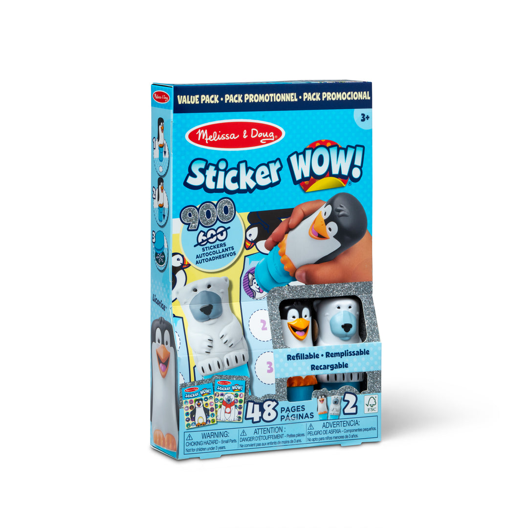 Sticker WOW!® Activity Pad & Sticker Stamper Value Pack - Winter | Melissa & Doug