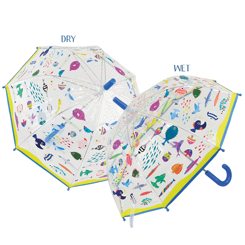 Ocean Transparent Color Changing Umbrella  | Floss and Rock- LOCAL PICK UP ONLY