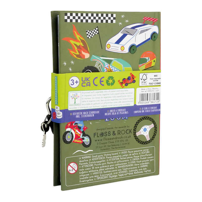 Scented Secret Diary - Cars | Floss & Rock