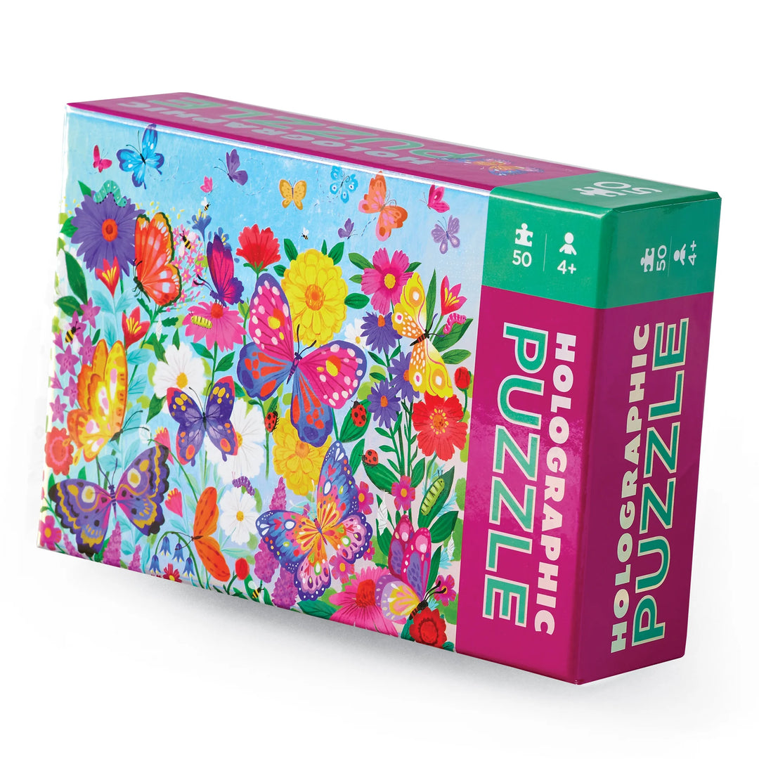 50-Piece Holographic Puzzle - Butterflies | Crocodile Creek