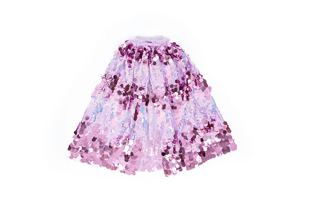 The 5th Avenue Purple Pailette Cape, Size 4-6 | Great Pretenders