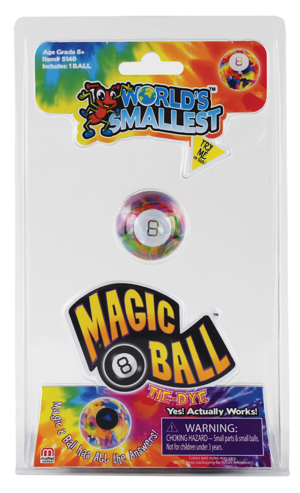 World’s Smallest Magic 8 Ball Tie Dye