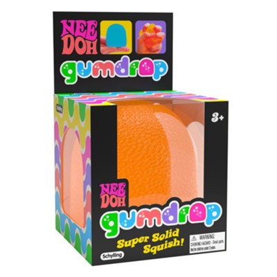front view of gumdrop needoh packaging