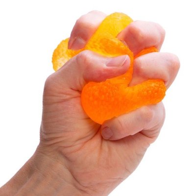 orange gumdrop needoh being squished
