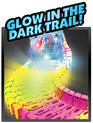 Twister Tracks 221 (11 feet) Neon Glow Track + 1 Green Race Car | Mindscope
