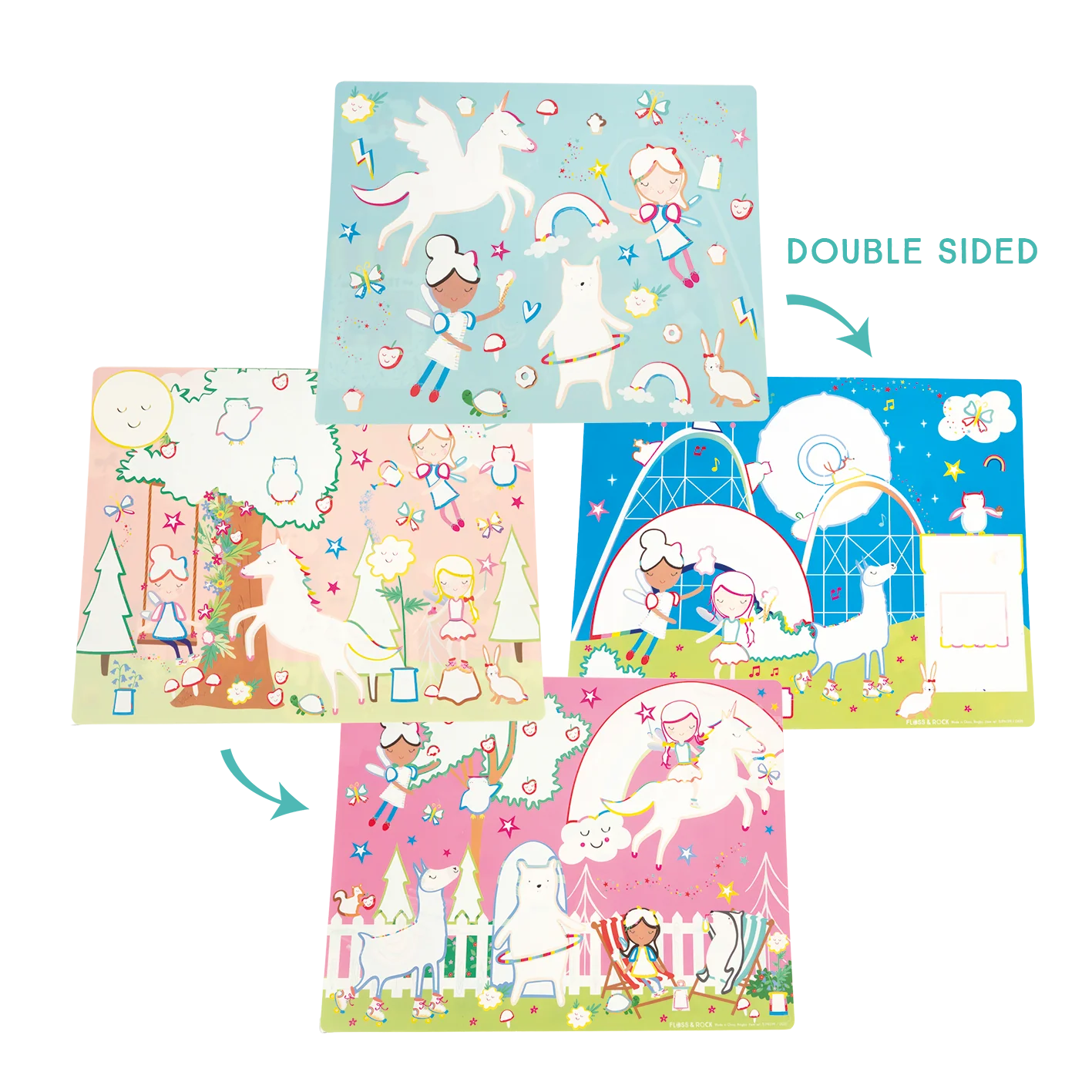 Rainbow Fairy Magic Water Mats | Floss & Rock