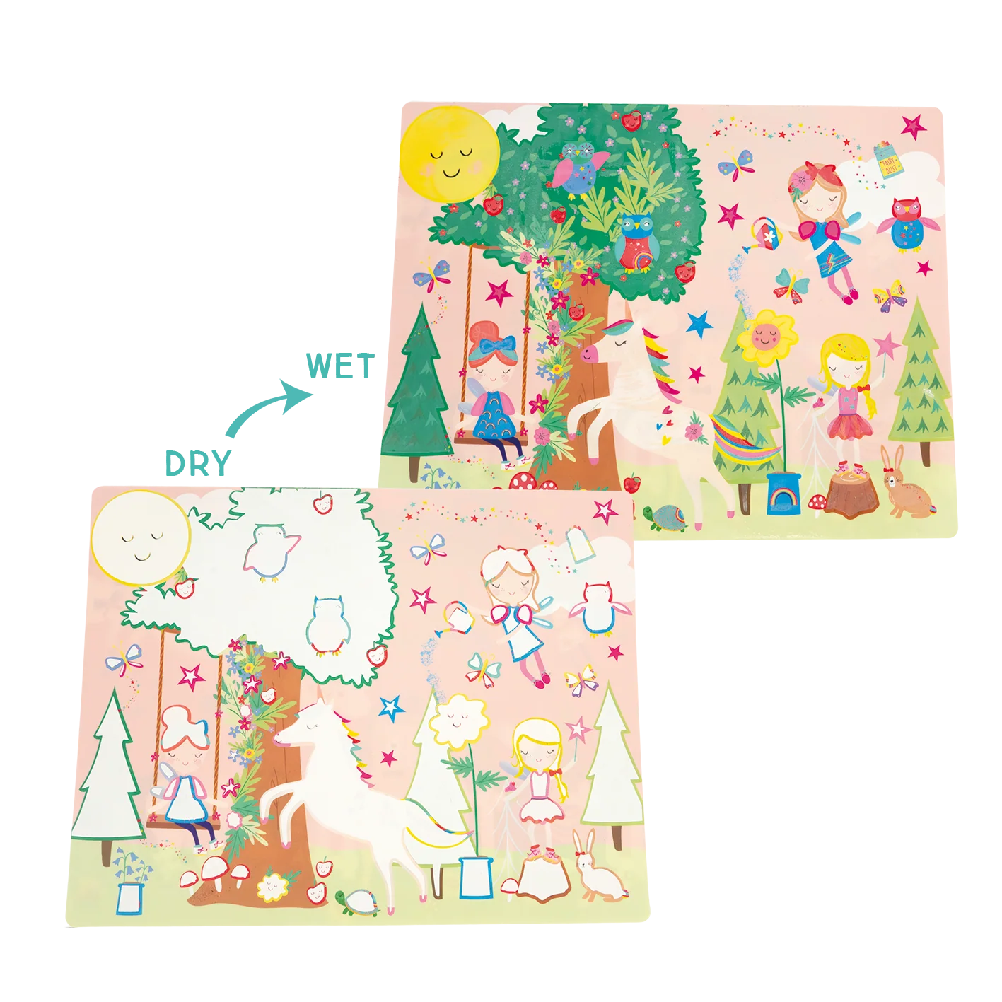 Rainbow Fairy Magic Water Mats | Floss & Rock