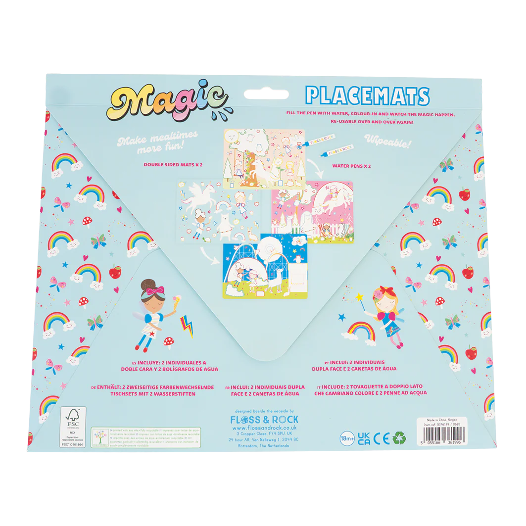 Rainbow Fairy Magic Water Mats | Floss & Rock