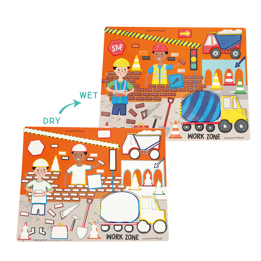 Construction Magic Water Mats | Floss & Rock