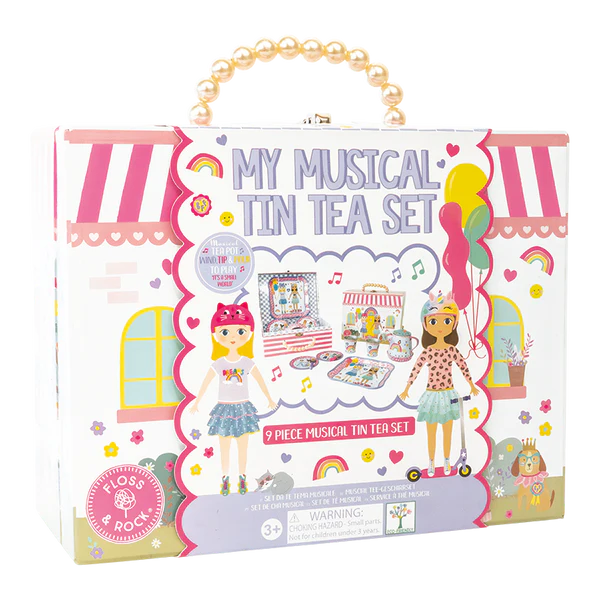 Dolls House 9pc Musical Tea Set | Floss & Rock