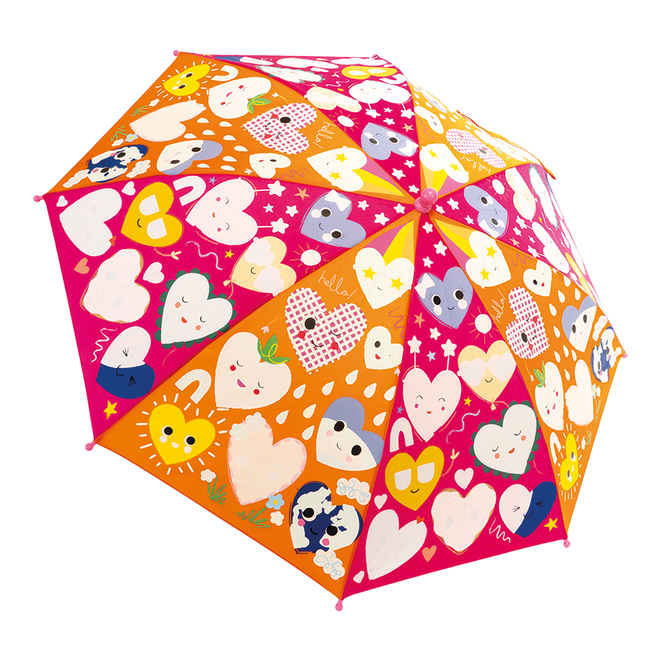 Hearts 17" Color Changing Umbrella | Floss and Rock- LOCAL PICK UP ONLY