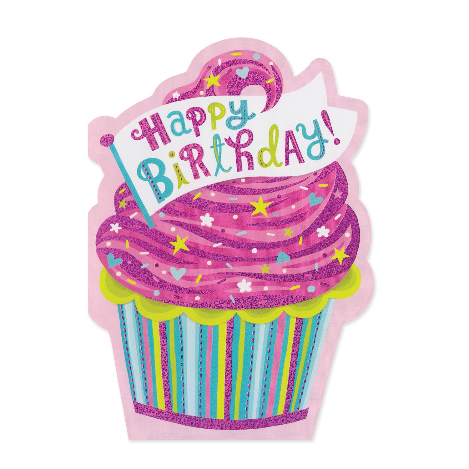 Foil: Pink Cupcake Card
