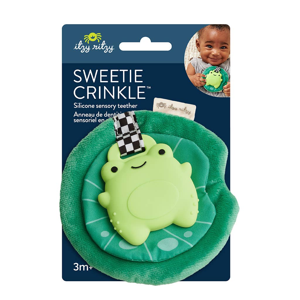 Sweetie Crinkle™ Frog Teether | Itzy Ritzy