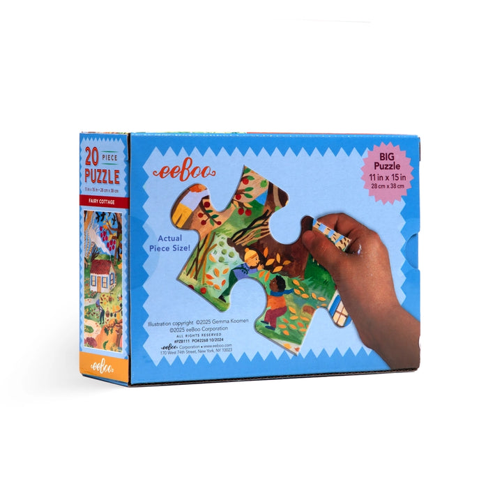 Fairy Cottage 20 Piece Rectangle Puzzle | eeBoo