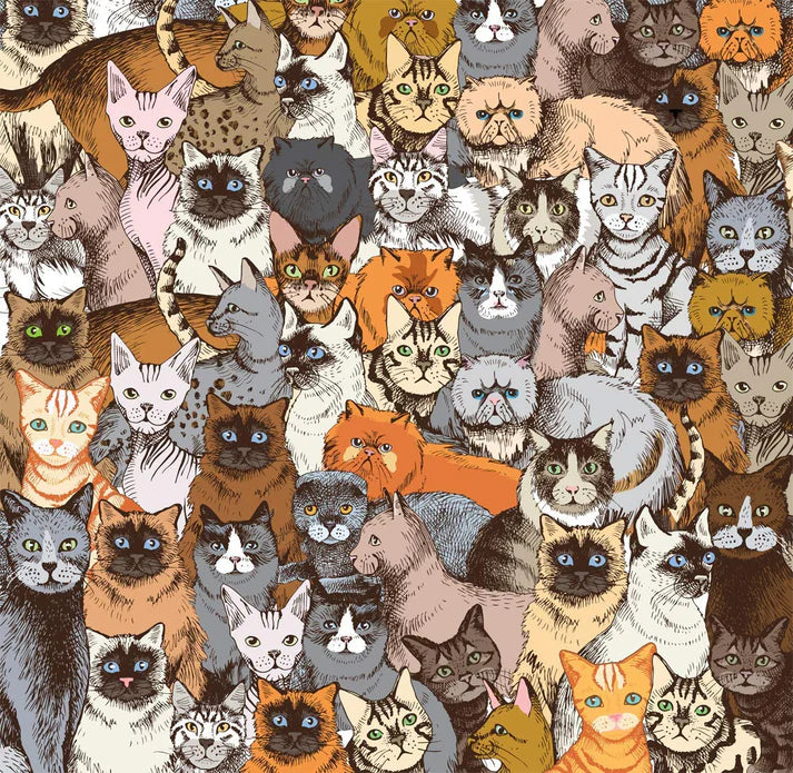 Cats Jigsaw Puzzle - 500 pc Double Sided | Wood Expressions