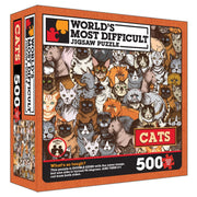 Cats Jigsaw Puzzle - 500 pc Double Sided | Wood Expressions