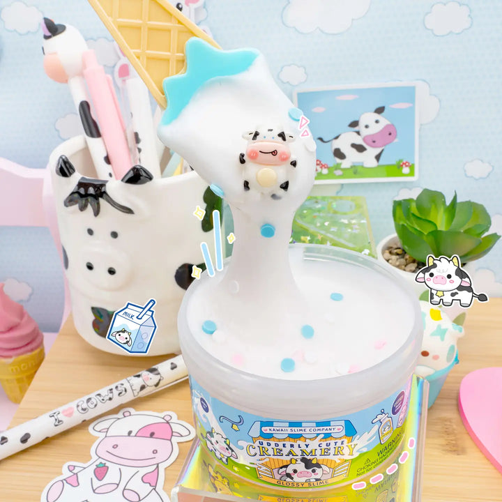 Udderly Cute Creamy Glossy Slime | Kawaii Slime Company