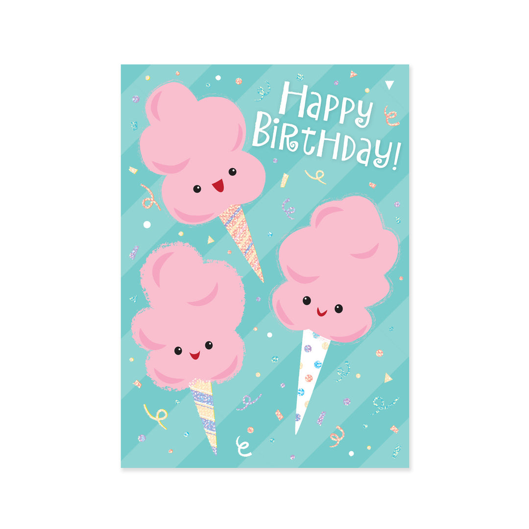 Cotton Candy Foil Birthday Card