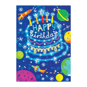 Foil: Outer Space Cake Card