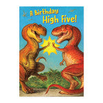Dinosaurs High Five Birthday Card